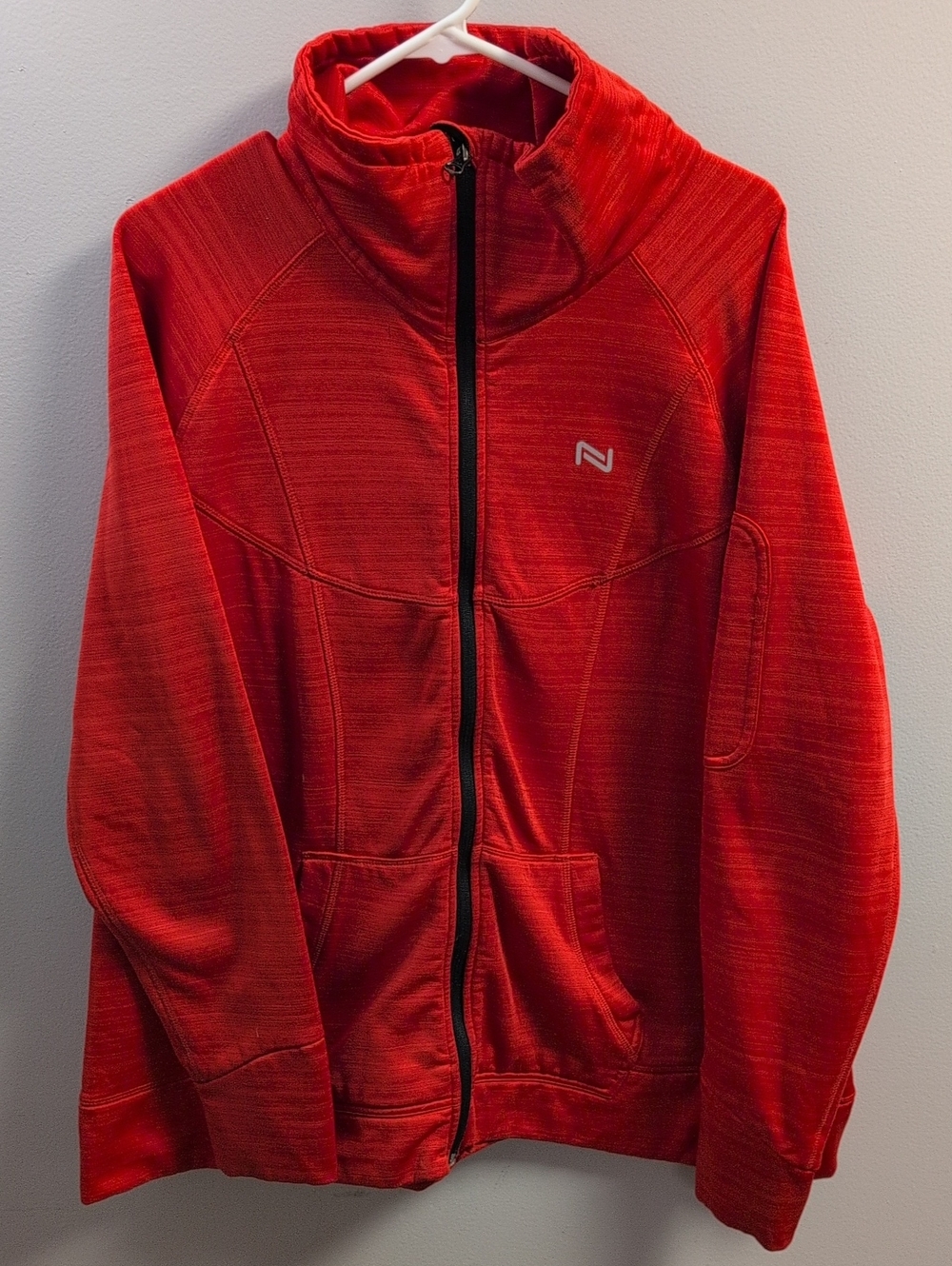 Women's Nola Athletic Red Activewear Performance Sweater Jacket 2x